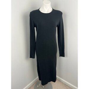 KOTN 100% Egyptian Cotton Black Long Sleeved Dress Large